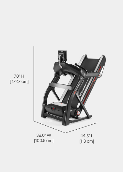 Treadmill 10 Folded Dimensions - Length 44.5 inches, Width 39.6 inches, Height 70 inches